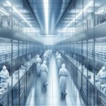 Diagram illustrating the optimization of HVAC systems for maintaining cleanroom pressure control.