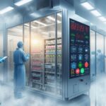 Graph showing optimal temperature and humidity ranges for maintaining a controlled cleanroom environment.