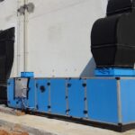 Illustration of an AHU in a commercial HVAC system.