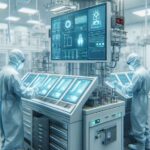 Cleanroom technology with HEPA filters and automated monitoring systems.