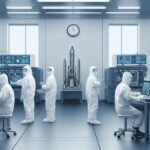 Advanced cleanroom design featuring HEPA filters and automated monitoring systems.