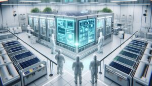 Semiconductor Cleanroom Zoning layout in a semiconductor manufacturing facility to control contamination.