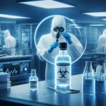 A modern pharma cleanroom with advanced monitoring systems.