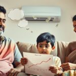 High energy consumption due to air conditioning during extreme heat.